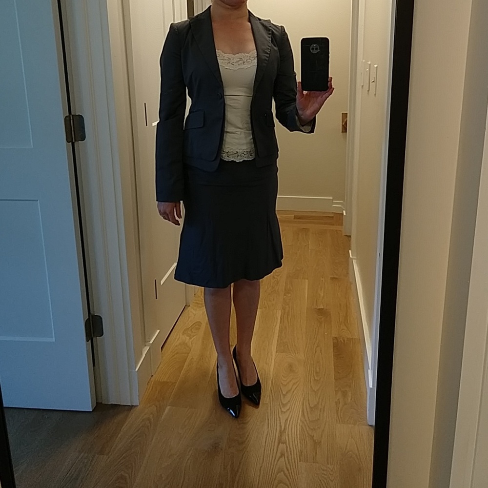 Blue-charcoal suit